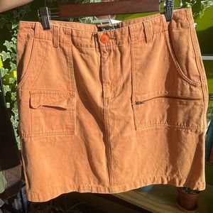 Y2K Orange True Grit Utility Mini Skirt